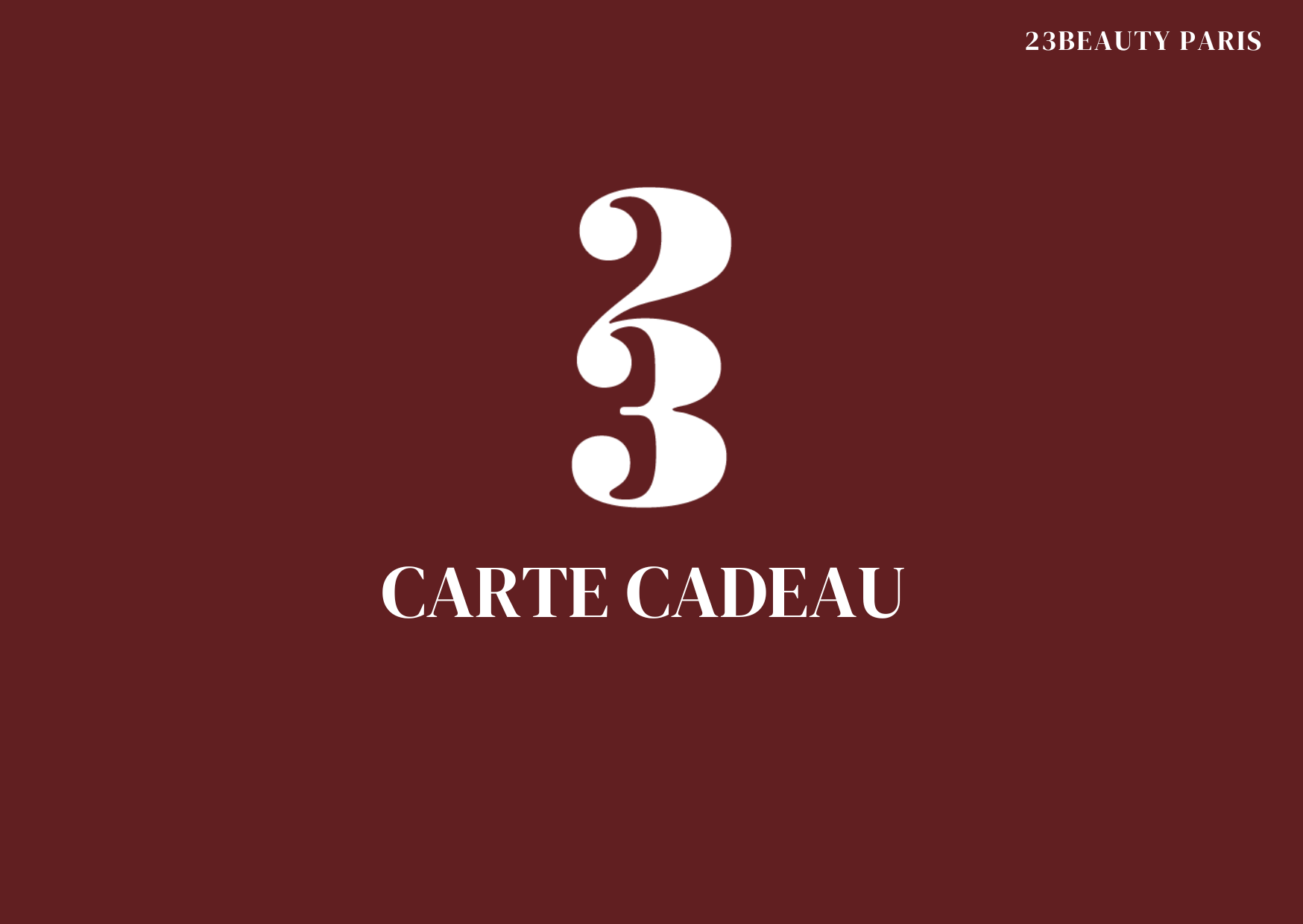 Carte cadeau 23Beauty Paris - 23Beauty Paris, vernis à ongles vegan fabriqué en France sans ingrédients toxiques