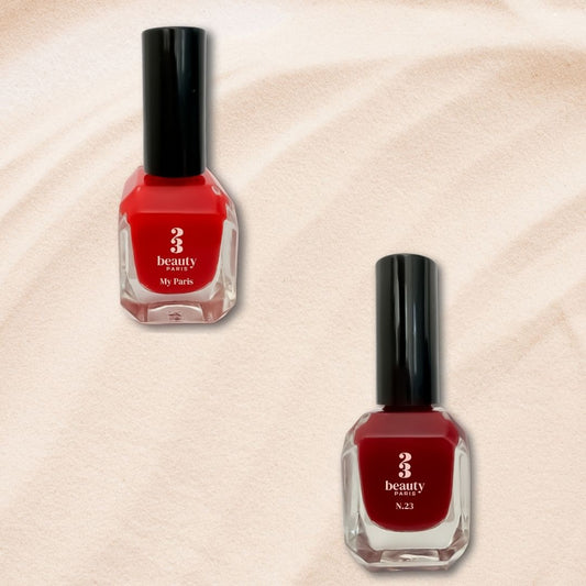 Chic : rouge et bordeaux - 23Beauty Paris, vernis à ongles vegan fabriqué en France sans ingrédients toxiques