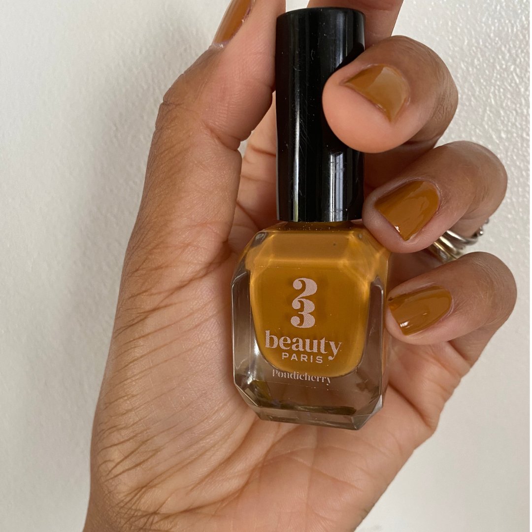 Vernis camel Pondicherry - 23Beauty Paris, vernis à ongles vegan fabriqué en France sans ingrédients toxiques