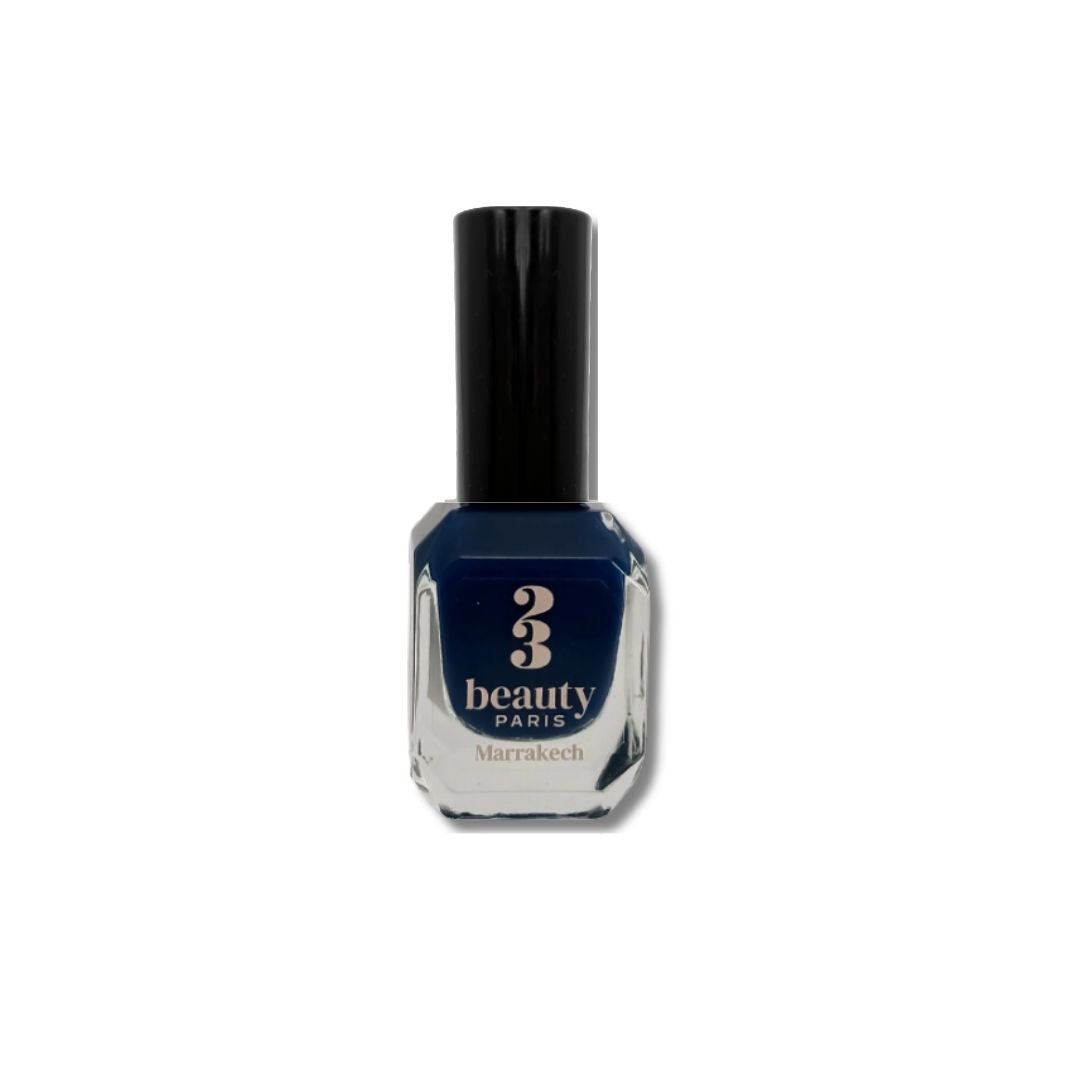 Vernis vegan bleu Marrakech - 23Beauty Paris