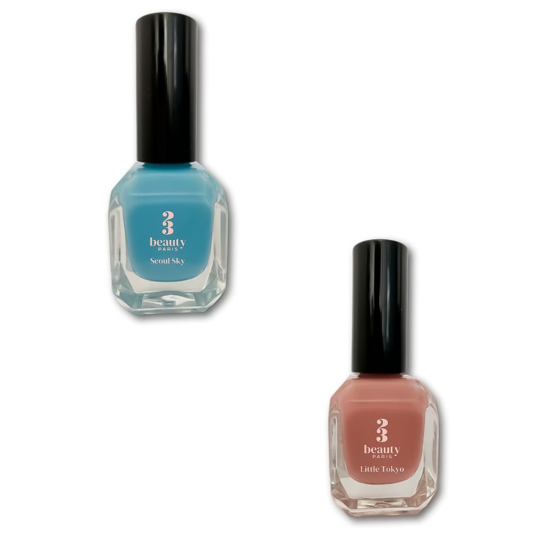 Bubble : bleu ciel et rose nude - 23Beauty Paris