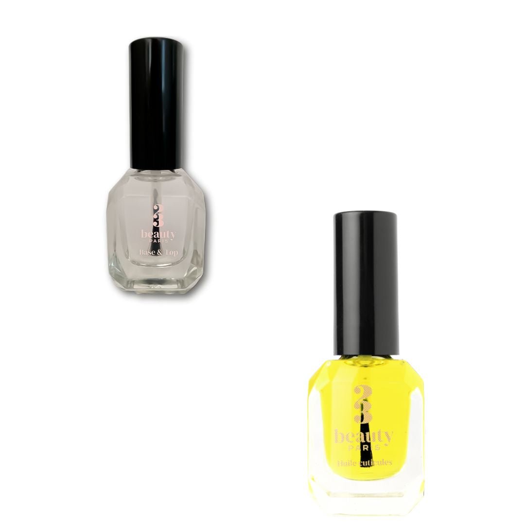 Care : Huile cuticules et Base & Top Coat - 23Beauty Paris