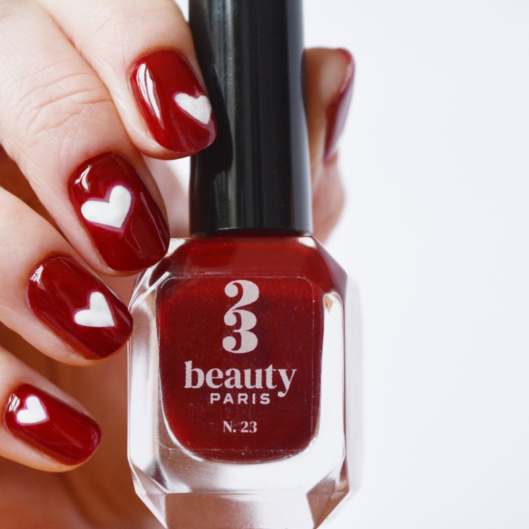 Burgundy vegan nail polish N.23