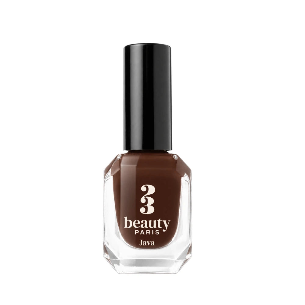 Vernis à ongles marron brun expresso Java vegan - 23Beauty Paris