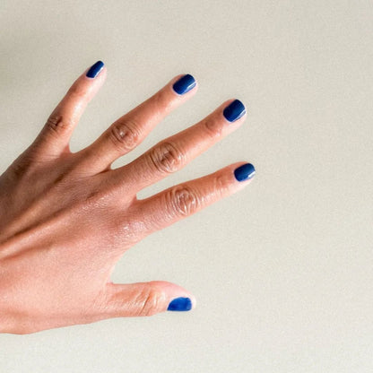 Vernis à ongles vegan bleu Marrakech - 23Beauty Paris